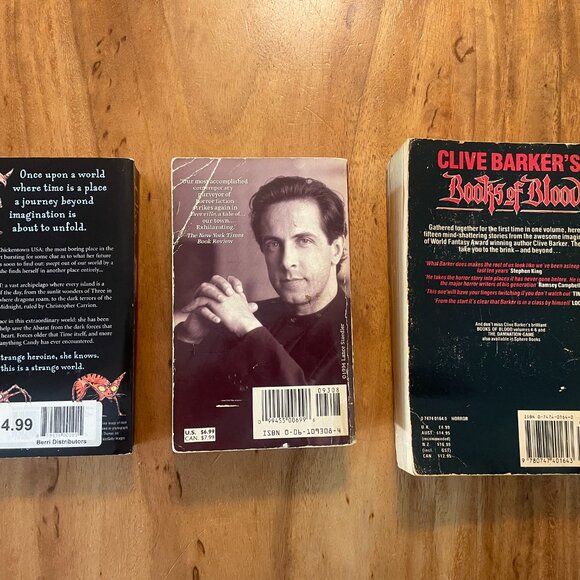 Clive Barker Lot Books Of Blood Vol 1-3 1988 Sphere UK Abarat Everville - Picture 2 of 5